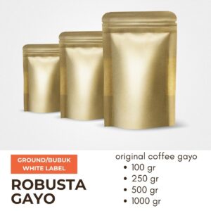 Ground White Label Robusta Original Coffee Gayo